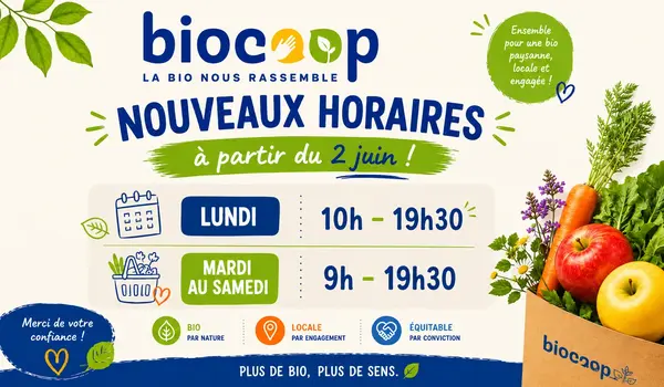 Nouveaux horaires