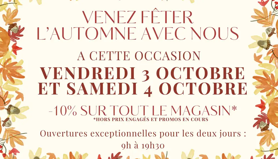 Fêtons l'automne ensemble